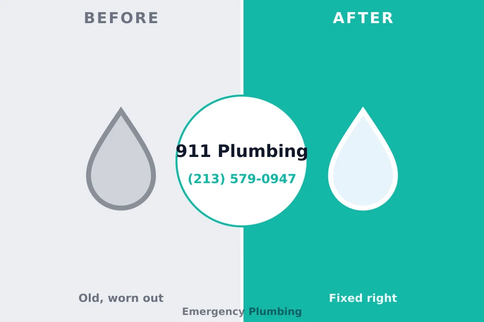 Before and after: plumbing company Trenton, IL